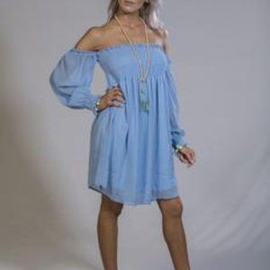 Women's Breezy Off Shoulder Fitted Bodice Fit and